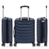 RAYKONG Maleta de Cabina 55x40x20cm Policarbonato (40L) semirígida Trolley pequeño Equipaje de Mano 4 Ruedas giratorios a 360º Cierre numérico-Azulmarino